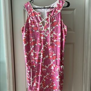 Lilly Pulitzer Pink and White Floral Dress